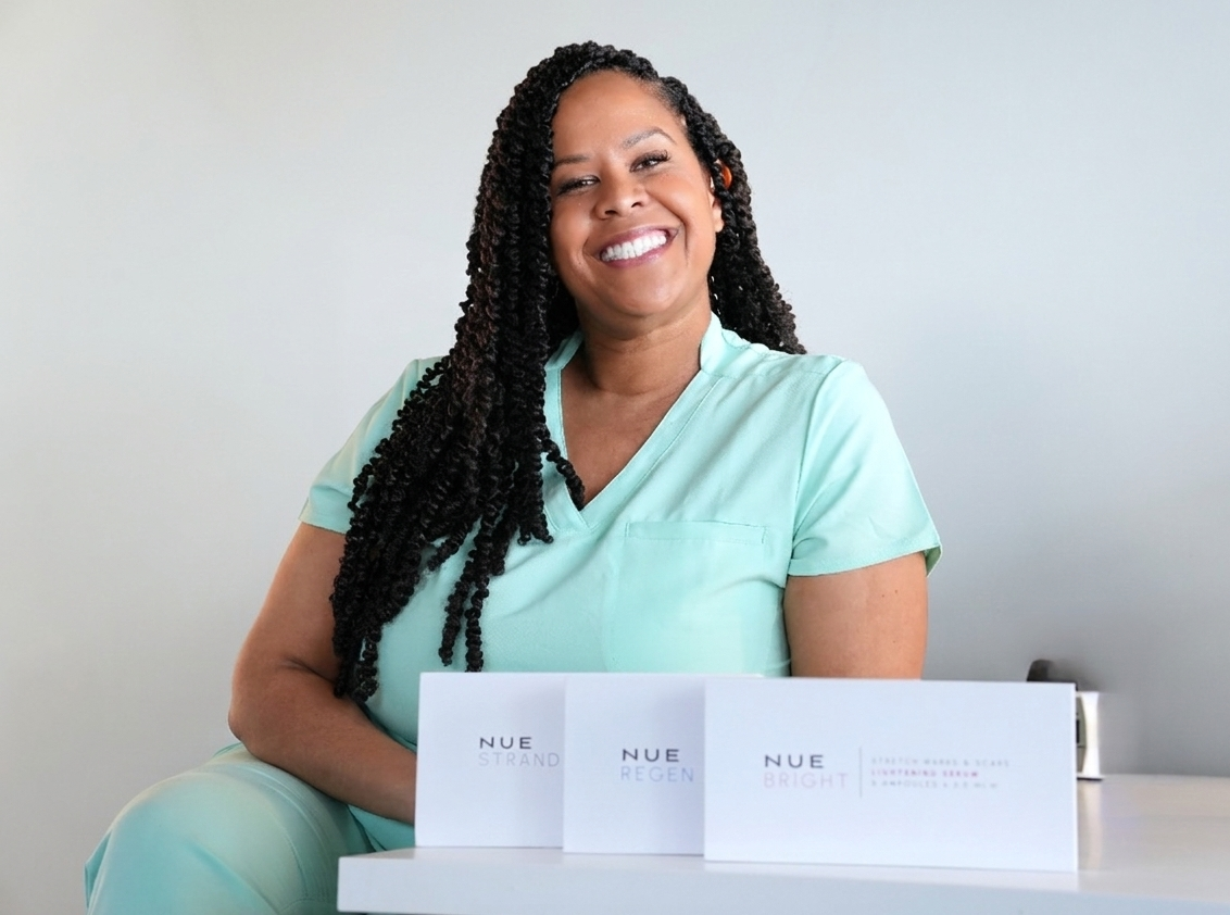 Carita with Nue Conceal products